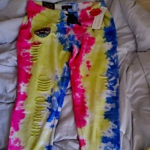 Fashion trending tie dye pants